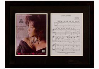 Whitney Houston Sheet Music_Fundraising Items